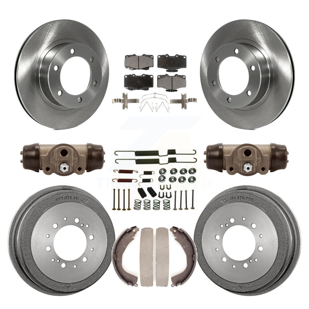 [Avant + Arrière] Kit de Disque et plaquette (céramique) de frein pour 2001 Toyota 4Runner Limited Base SR5 avec 16" Factory Wheels K8T-102956
