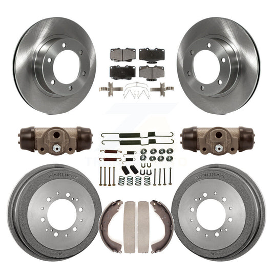 [Avant + Arrière] Kit de Disque et plaquette (céramique) de frein pour 2001 Toyota 4Runner Limited Base SR5 avec 16" Factory Wheels K8T-102956