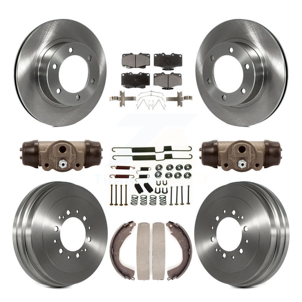 [Avant + Arrière] Kit de Disque et plaquette (céramique) de frein pour 2002 Toyota 4Runner Limited SR5 avec 16" Factory Wheels K8T-102957