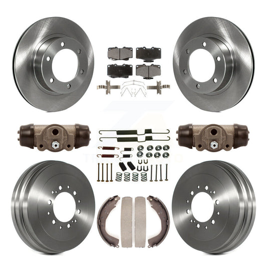 [Avant + Arrière] Kit de Disque et plaquette (céramique) de frein pour 2002 Toyota 4Runner Limited SR5 avec 16" Factory Wheels K8T-102957