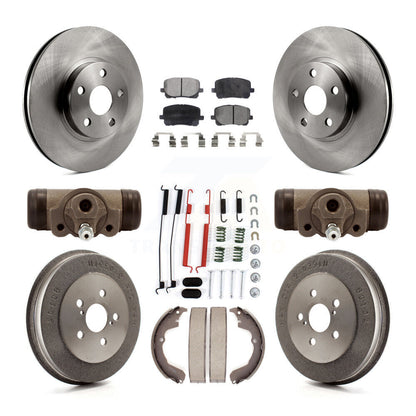 [Avant + Arrière] Kit de Disque et plaquette (céramique) de frein pour Toyota Matrix Pontiac Vibe K8T-102964