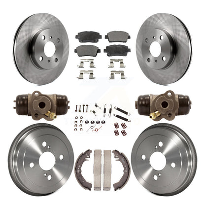 [Avant + Arrière] Kit de Disque et plaquette (céramique) de frein pour 2001-2005 Toyota Echo K8T-102965