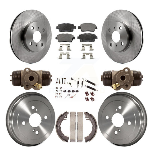 [Avant + Arrière] Kit de Disque et plaquette (céramique) de frein pour 2001-2005 Toyota Echo K8T-102965
