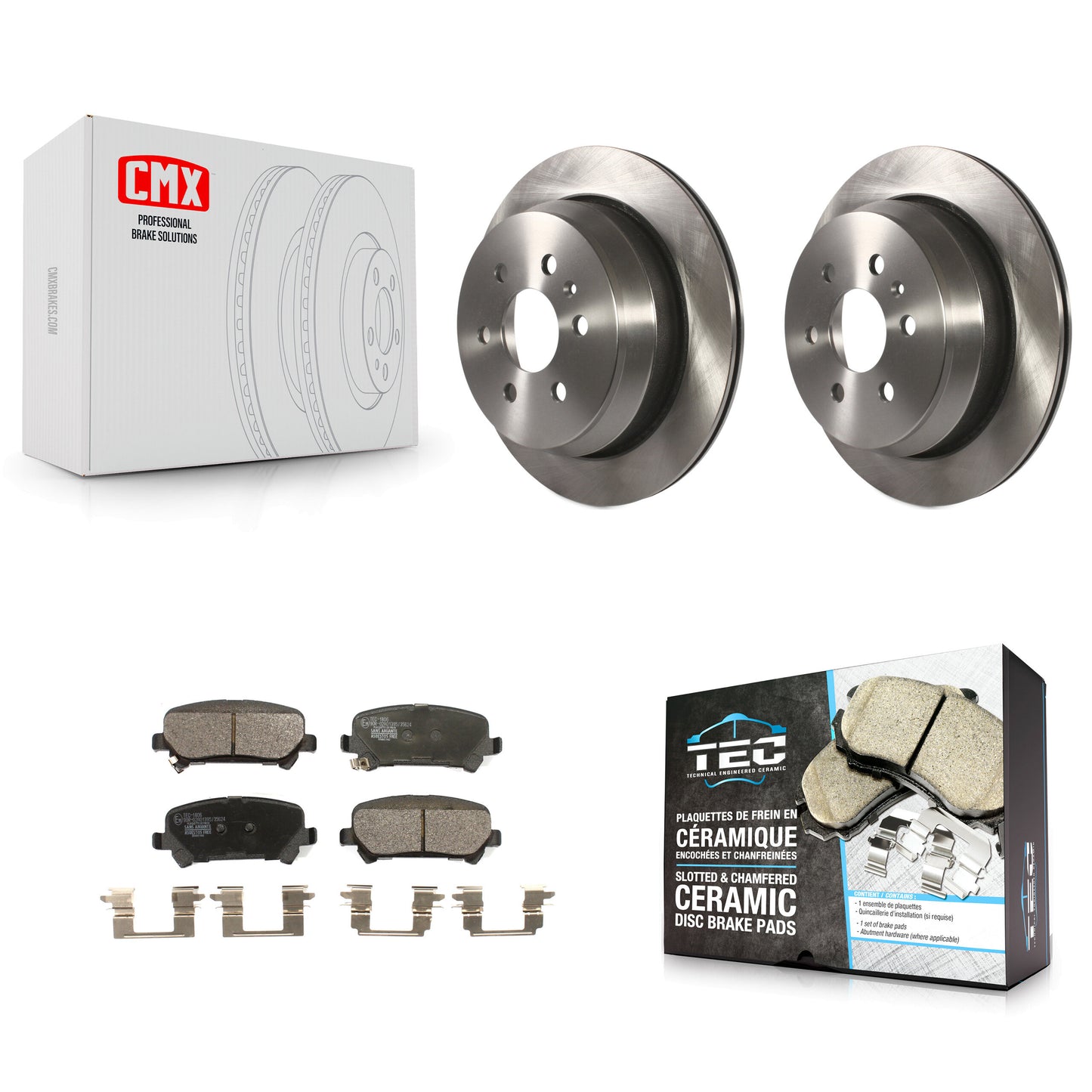 [Arrière] Kit de Disque et plaquette (céramique) de frein pour 2015-2020 Chevrolet Colorado GMC Canyon K8T-102977