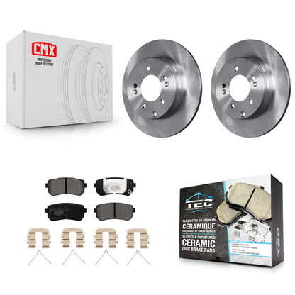 [Arrière] Kit de Disque et plaquette (céramique) de frein pour Hyundai Sonata Kia Optima avec Manual Parking K8T-102979