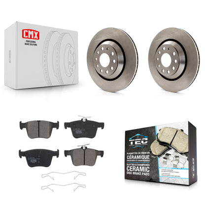 [Arrière] Kit de Disque et plaquette (céramique) de frein pour Volkswagen Atlas Audi Golf R S3 Q3 A3 Arteon TTS Quattro Cross Sport K8T-102981