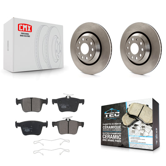 [Arrière] Kit de Disque et plaquette (céramique) de frein pour Volkswagen Atlas Audi Golf R S3 Q3 A3 Arteon TTS Quattro Cross Sport K8T-102981