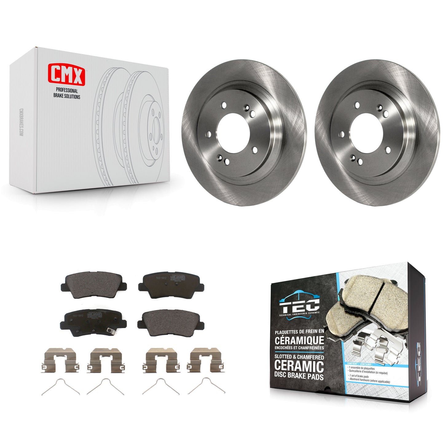 [Arrière] Kit de Disque et plaquette (céramique) de frein pour Kia Niro Hyundai Ioniq Soul EV K8T-102988