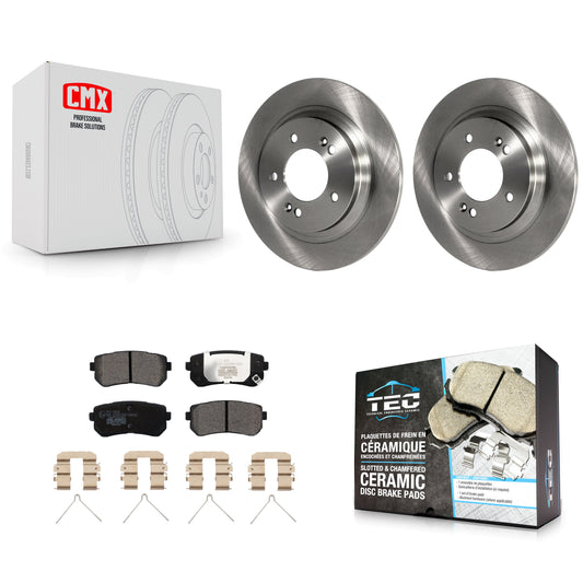 [Arrière] Kit de Disque et plaquette (céramique) de frein pour 2016 Kia Optima LX EX 1.6T avec Electric Parking K8T-102989