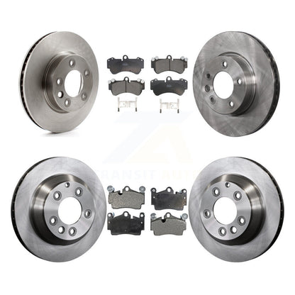 [Avant + Arrière] Kit de Disque et plaquette (céramique) de frein pour 2004-2005 Volkswagen Touareg avec 330mm Diameter Rotor K8T-102997
