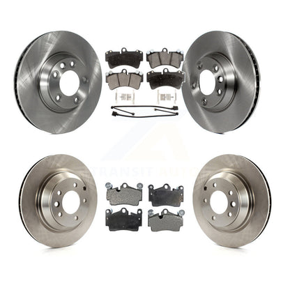 [Avant + Arrière] Kit de Disque et plaquette (céramique) de frein pour 2011-2012 Audi Q7 avec 358mm Diameter Rotor K8T-103002