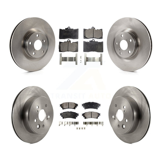 [Avant + Arrière] Kit de Disque et plaquette (céramique) de frein pour Lexus GS350 IS300 IS350 RC350 IS200t RC300 RC200t GS300 GS200t GS450h K8T-103012