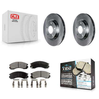 [Avant] Kit de Disque et plaquette (céramique) de frein pour 2017 Mitsubishi Lancer avec 294mm Diameter Rotor K8T-103014