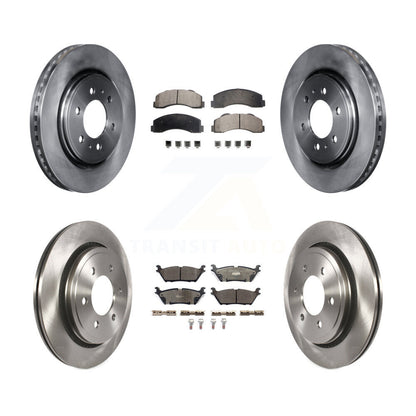 [Avant + Arrière] Kit de Disque et plaquette (céramique) de frein pour 2015-2017 Ford F-150 avec Electric Parking K8T-103017