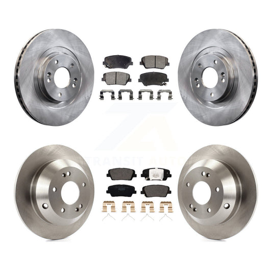 [Avant + Arrière] Kit de Disque et plaquette (céramique) de frein pour 2014-2015 Kia Sorento avec Red Painted Calipers K8T-103019