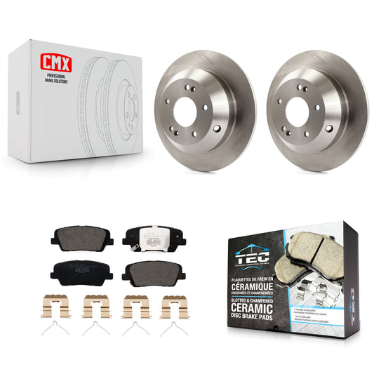 [Arrière] Kit de Disque et plaquette (céramique) de frein pour 2014-2015 Kia Sorento avec Red Painted Calipers K8T-103022