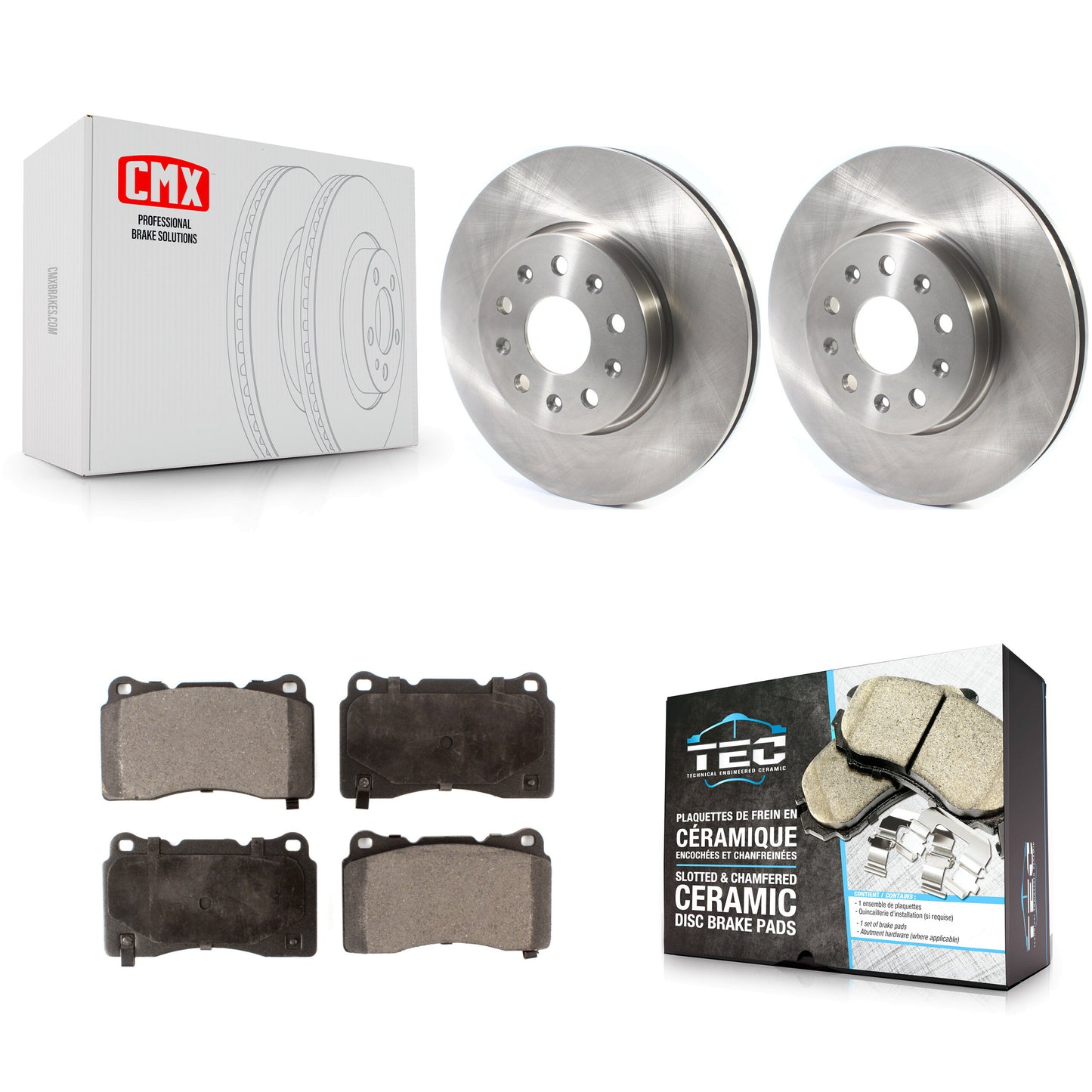 [Avant] Kit de Disque et plaquette (céramique) de frein pour Chevrolet Camaro Cadillac CTS CT6 K8T-103031