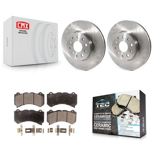[Avant] Kit de Disque et plaquette (céramique) de frein pour 2019-2020 Chevrolet Camaro LT LS avec 6 Piston Brembo Calipers K8T-103034