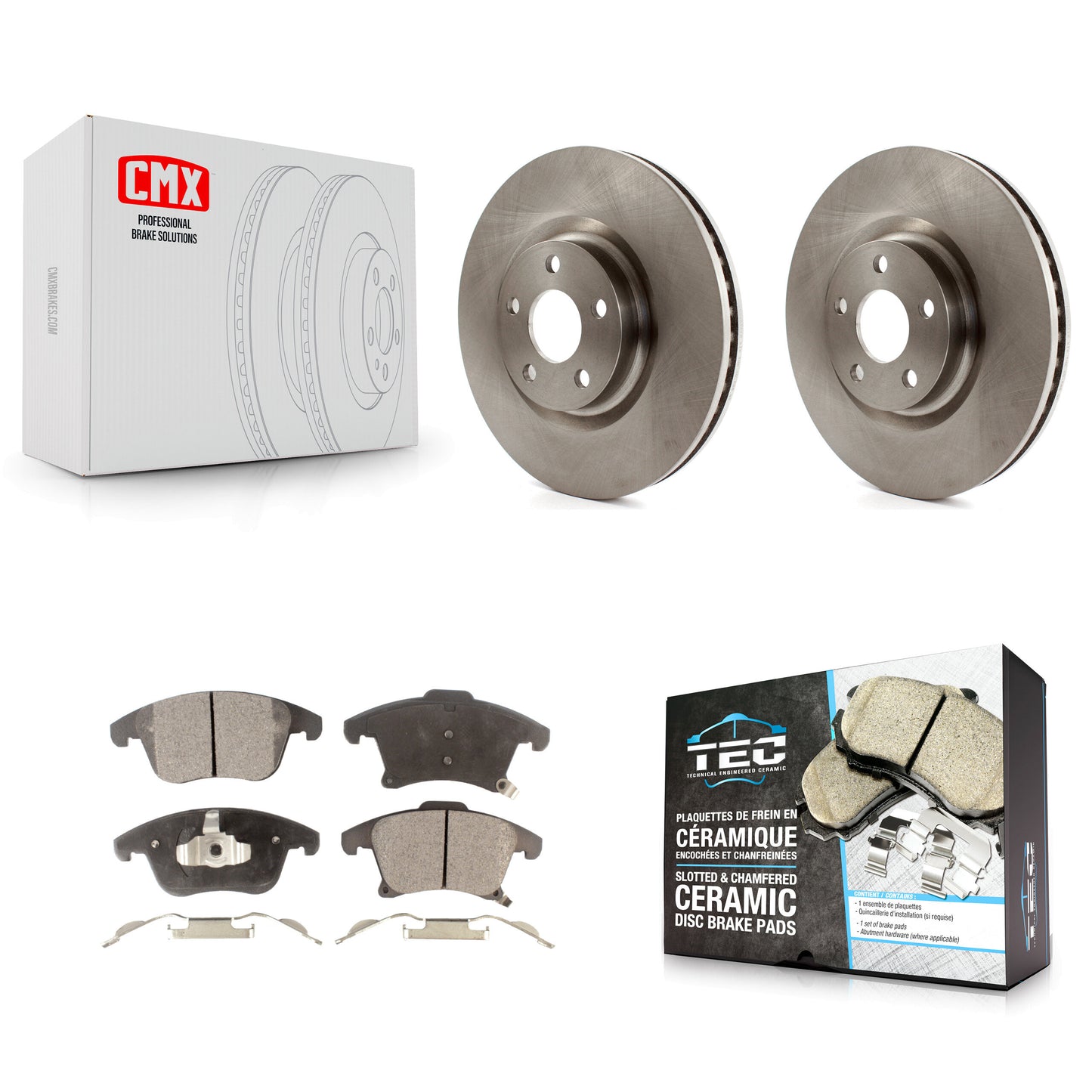 [Avant] Kit de Disque et plaquette (céramique) de frein pour 2019-2020 Ford Police Responder Hybrid SSV Plug-In K8T-103039