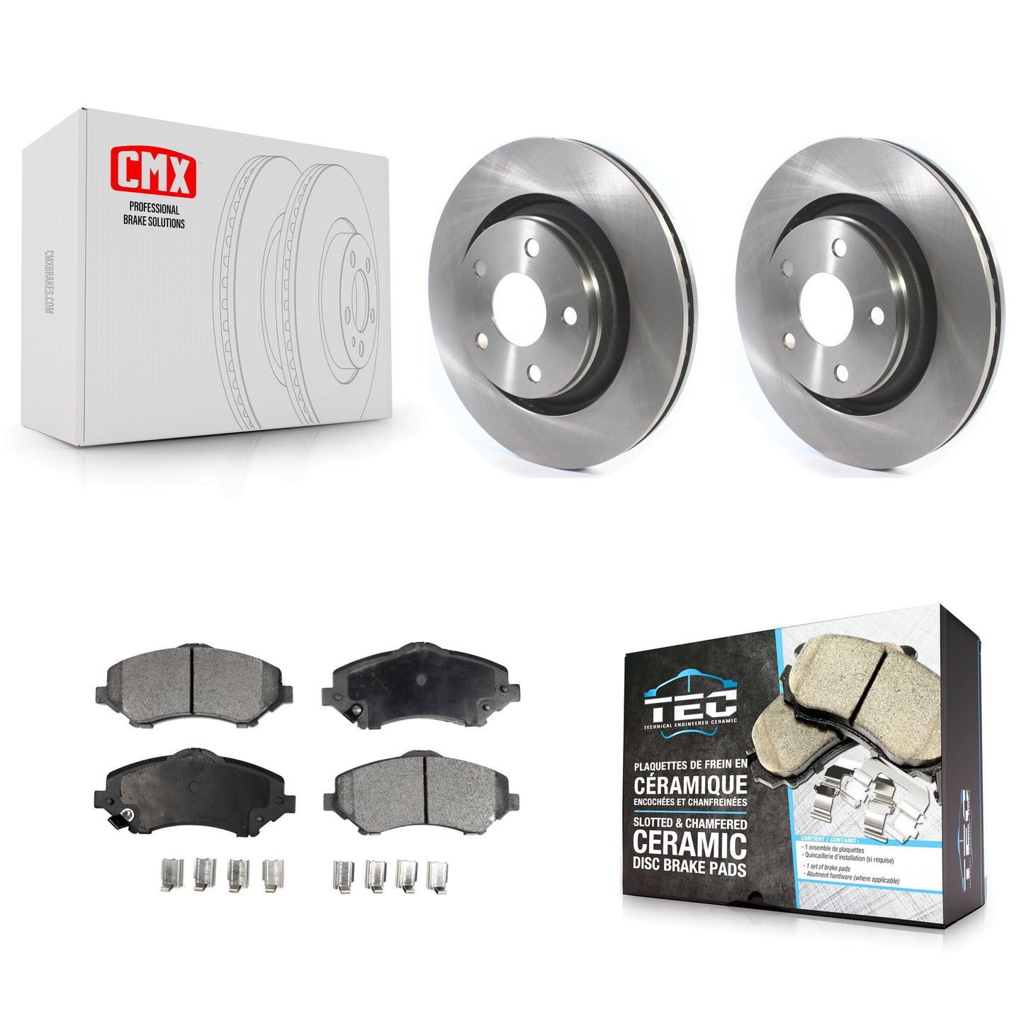 [Avant] Kit de Disque et plaquette (céramique) de frein pour Jeep Wrangler JK avec 332mm Diameter Rotor K8T-103042