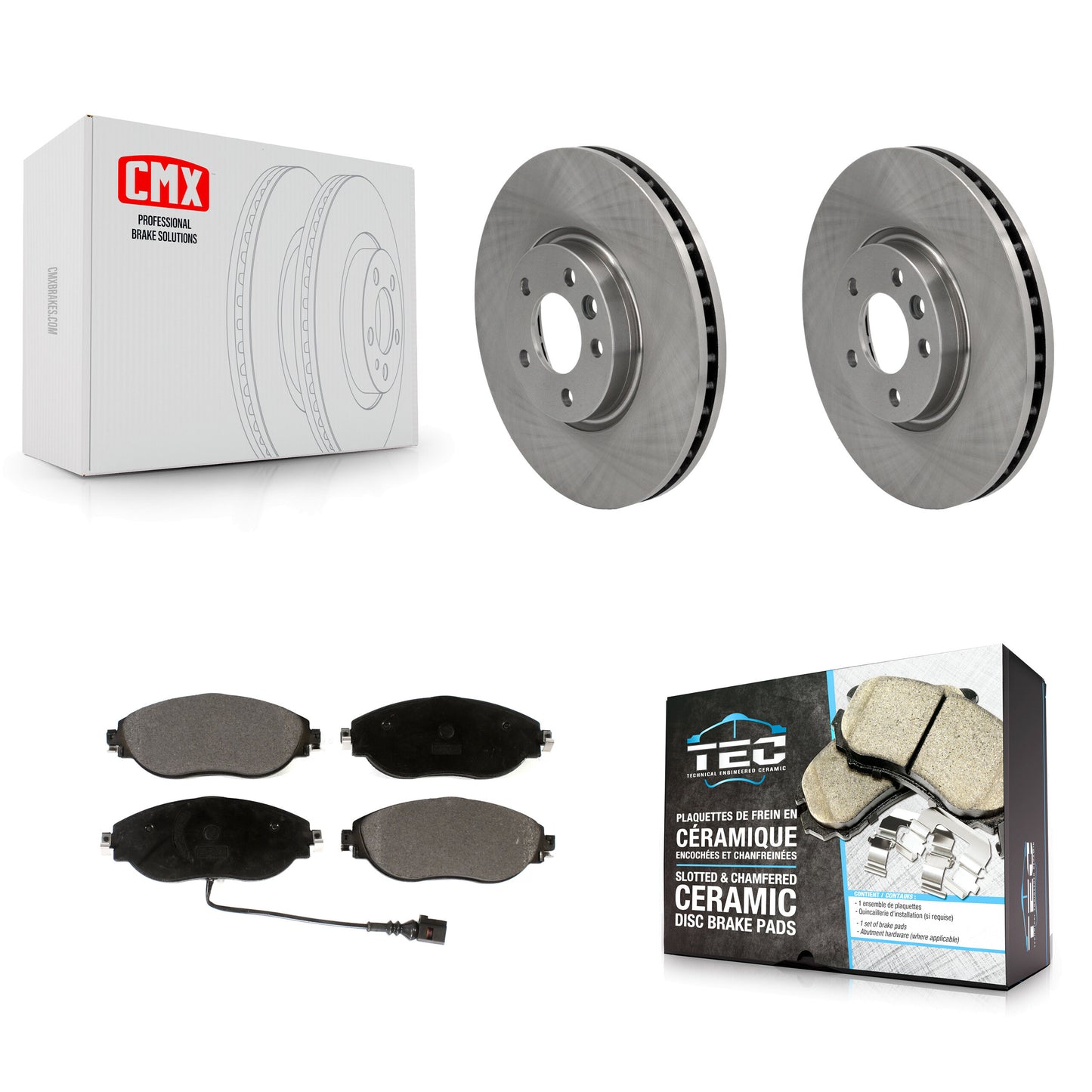 [Avant] Kit de Disque et plaquette (céramique) de frein pour Volkswagen CC AWD K8T-103055
