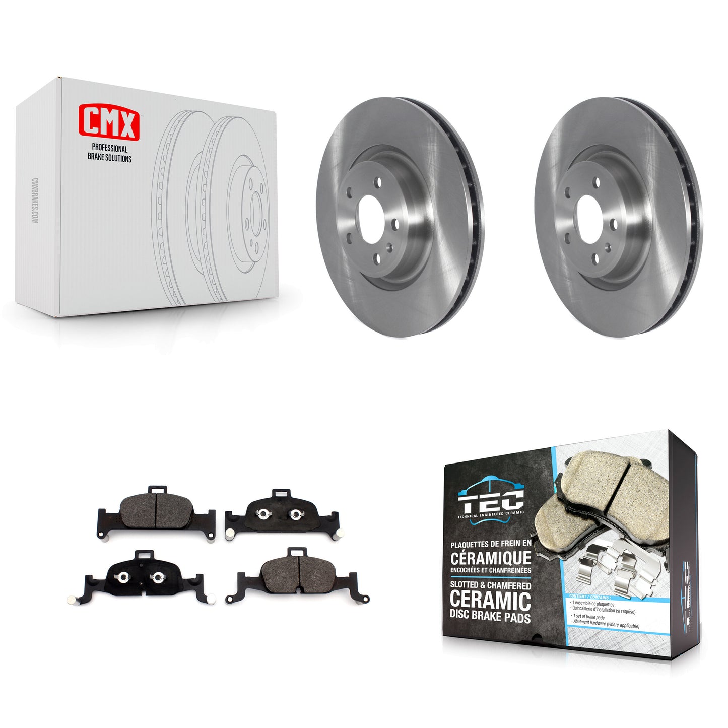 [Avant] Kit de Disque et plaquette (céramique) de frein pour Audi Q5 A4 A5 Quattro A6 Sportback allroad K8T-103067