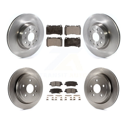 [Avant + Arrière] Kit de Disque et plaquette (céramique) de frein pour Cadillac CTS avec 18" Factory Wheels K8T-103077