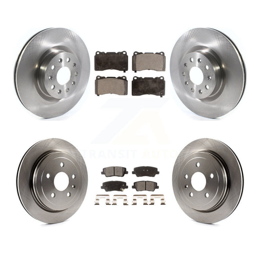 [Avant + Arrière] Kit de Disque et plaquette (céramique) de frein pour Cadillac CTS avec 18" Factory Wheels K8T-103077