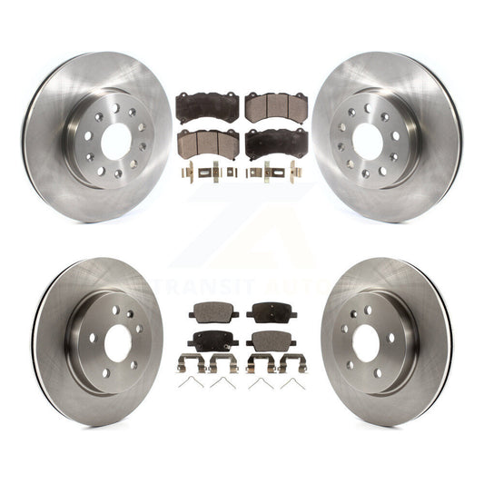 [Avant + Arrière] Kit de Disque et plaquette (céramique) de frein pour 2019-2020 Chevrolet Camaro LT LS avec 6 Piston Brembo Calipers K8T-103082