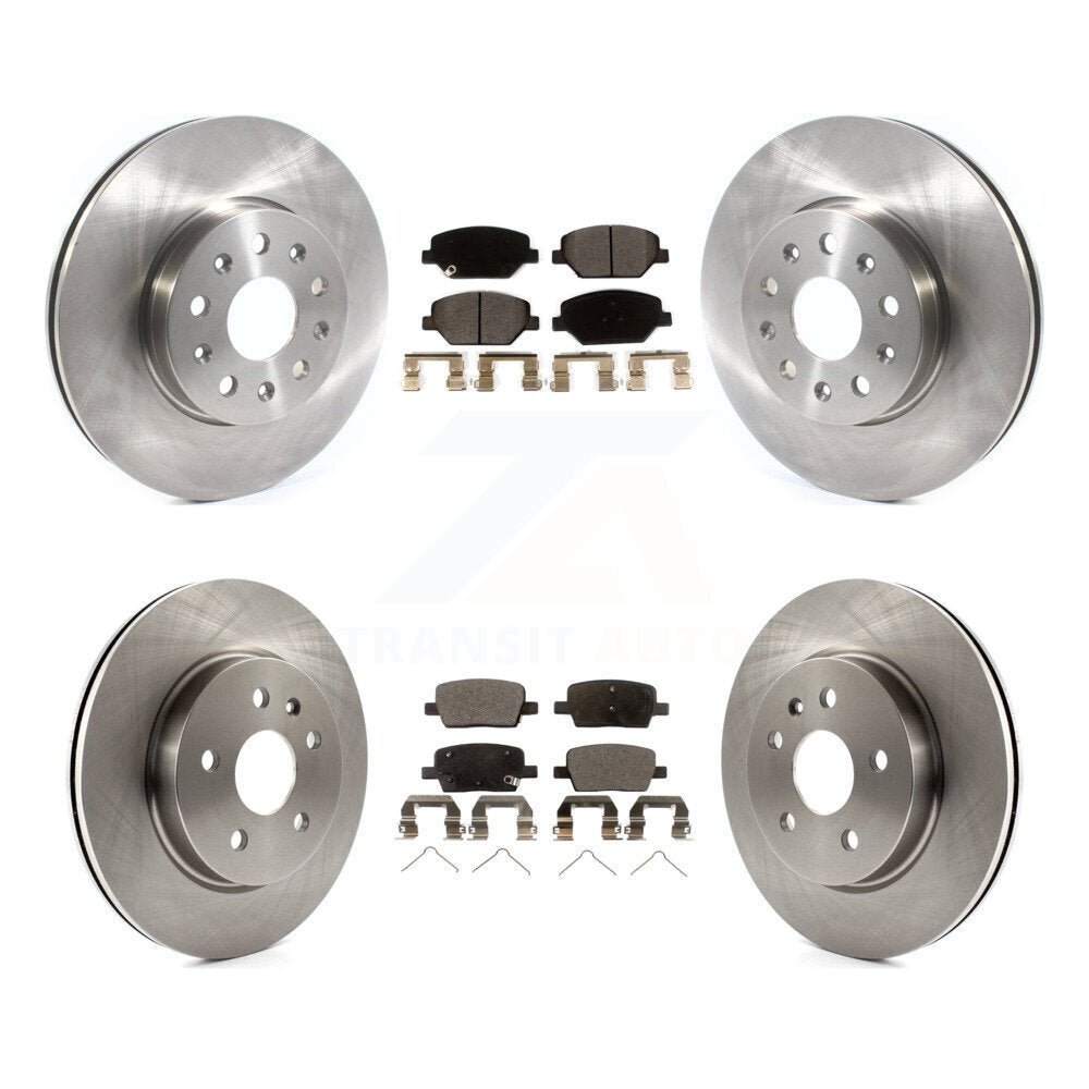 [Avant + Arrière] Kit de Disque et plaquette (céramique) de frein pour Chevrolet Camaro sans Brembo Calipers K8T-103084
