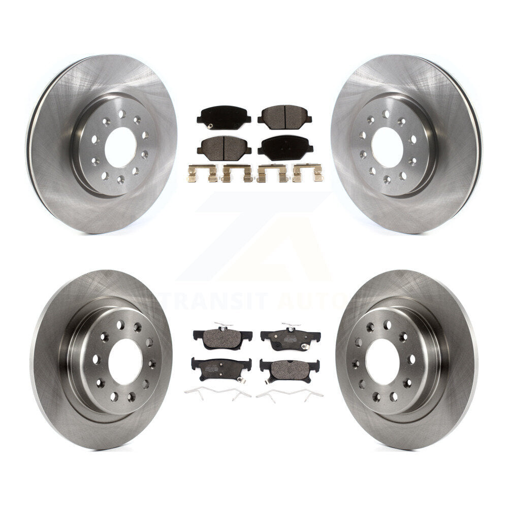 [Avant + Arrière] Kit de Disque et plaquette (céramique) de frein pour 2016-2018 Buick Envision avec 288mm Diameter Rotor K8T-103086