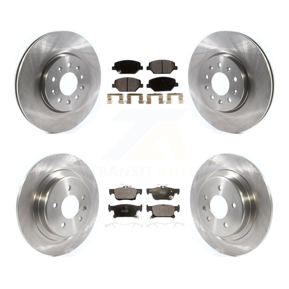 [Avant + Arrière] Kit de Disque et plaquette (céramique) de frein pour 2016-2018 Buick Envision avec 315mm Diameter Rotor K8T-103087