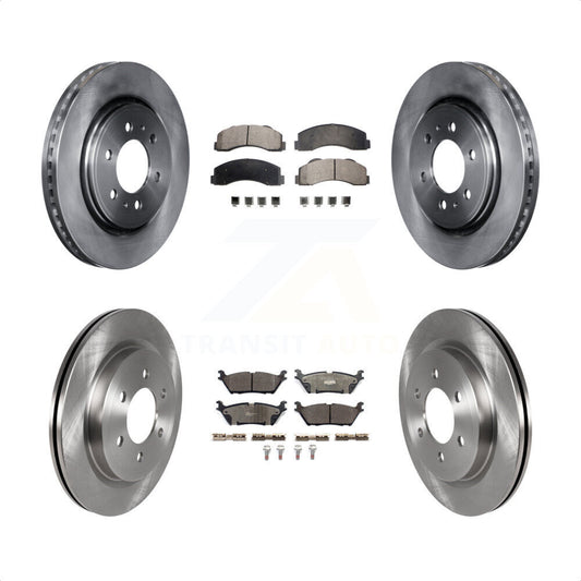 [Avant + Arrière] Kit de Disque et plaquette (céramique) de frein pour Ford F-150 Expedition Lincoln Navigator K8T-103090 par Transit Auto