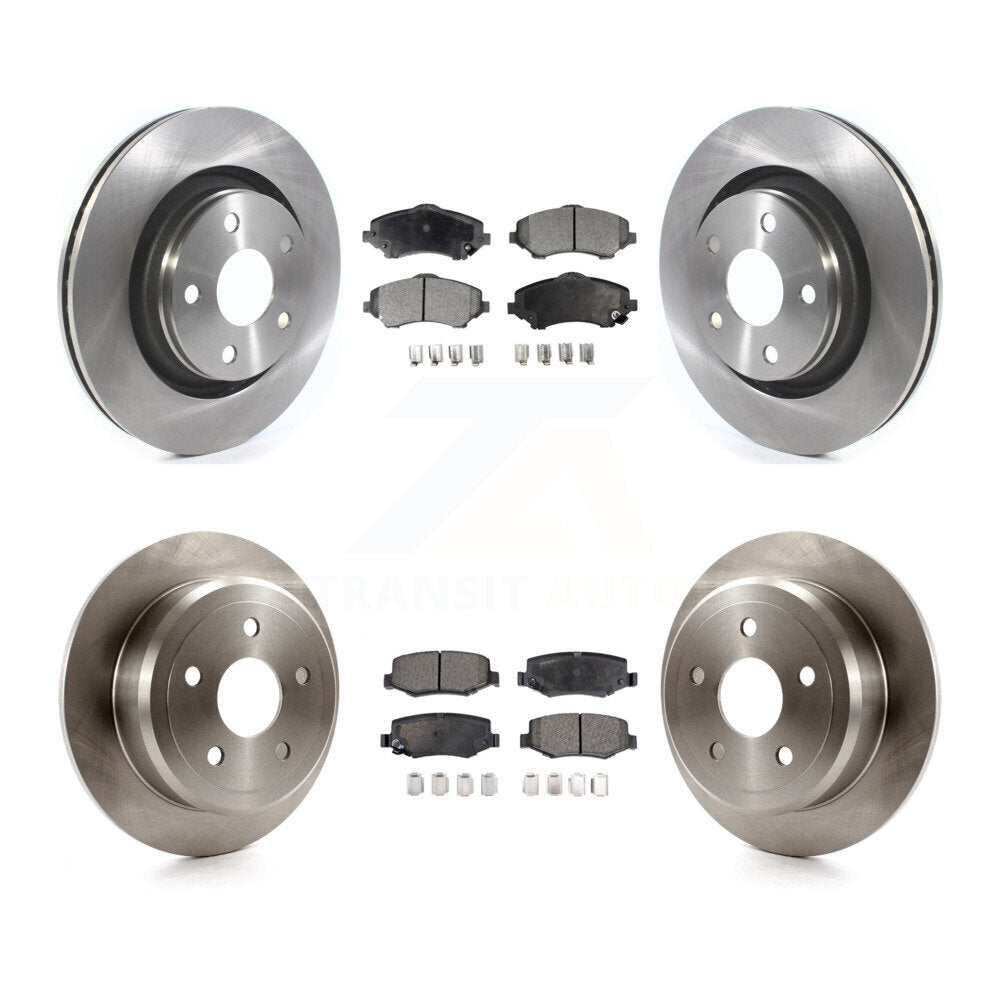 [Avant + Arrière] Kit de Disque et plaquette (céramique) de frein pour Jeep Wrangler JK avec 332mm Diameter Rotor K8T-103094