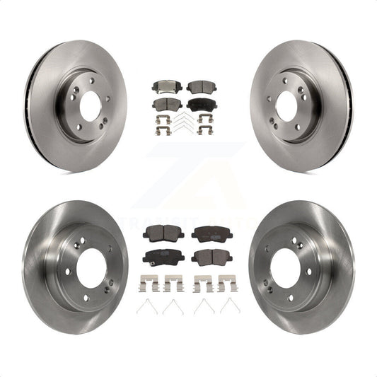 [Avant + Arrière] Kit de Disque et plaquette (céramique) de frein pour 2016 Hyundai Veloster Tech SE K8T-103110 par Transit Auto