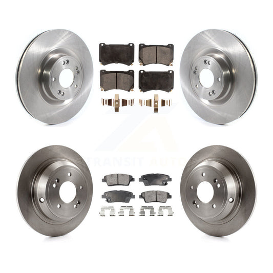 [Avant + Arrière] Kit de Disque et plaquette (céramique) de frein pour 2012-2014 Hyundai Genesis 5.0L K8T-103114