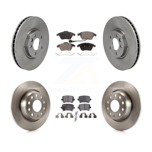 [Avant + Arrière] Kit de Disque et plaquette (céramique) de frein pour Volkswagen CC avec 340mm Diameter Rotor K8T-103117