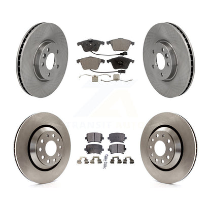 [Avant + Arrière] Kit de Disque et plaquette (céramique) de frein pour Volkswagen CC avec 340mm Diameter Rotor K8T-103118