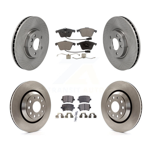 [Avant + Arrière] Kit de Disque et plaquette (céramique) de frein pour Volkswagen CC avec 340mm Diameter Rotor K8T-103118