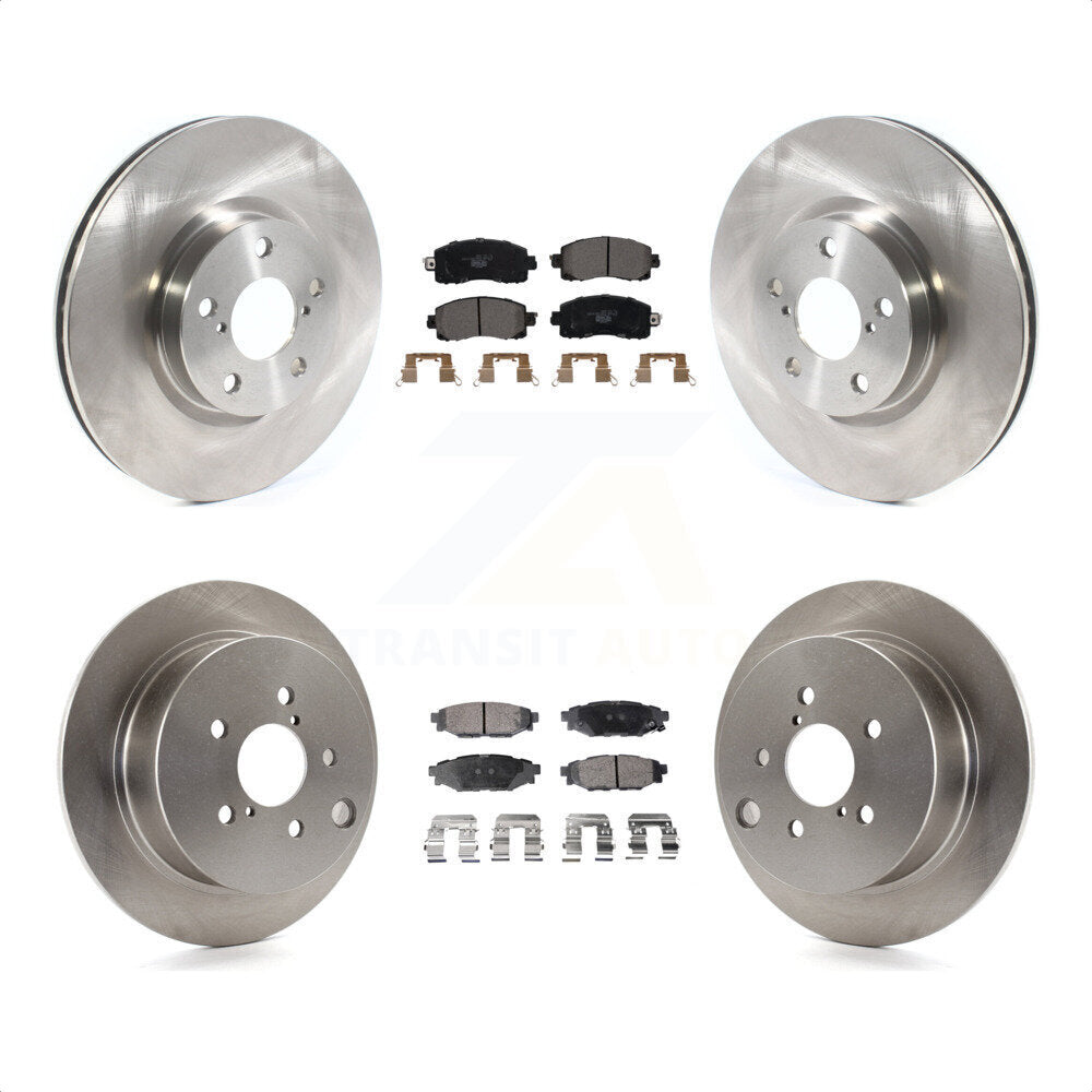 [Avant + Arrière] Kit de Disque et plaquette (céramique) de frein pour 2017-2021 Subaru Impreza avec 276mm Diameter Rotor K8T-103146 par Transit Auto