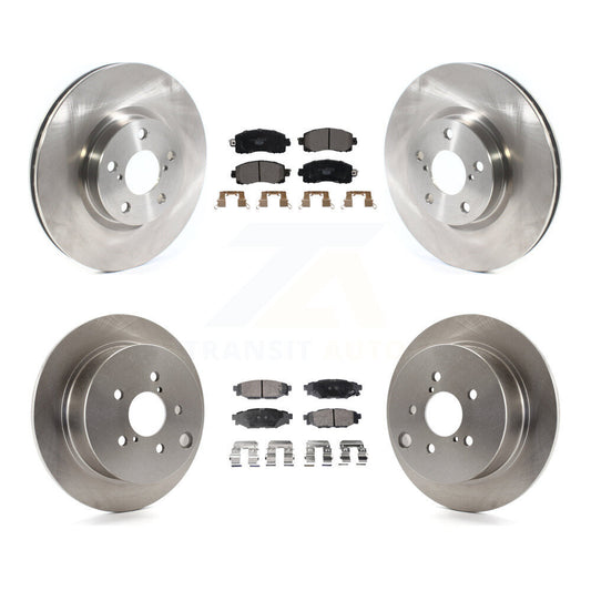 [Avant + Arrière] Kit de Disque et plaquette (céramique) de frein pour 2017-2021 Subaru Impreza avec 276mm Diameter Rotor K8T-103146