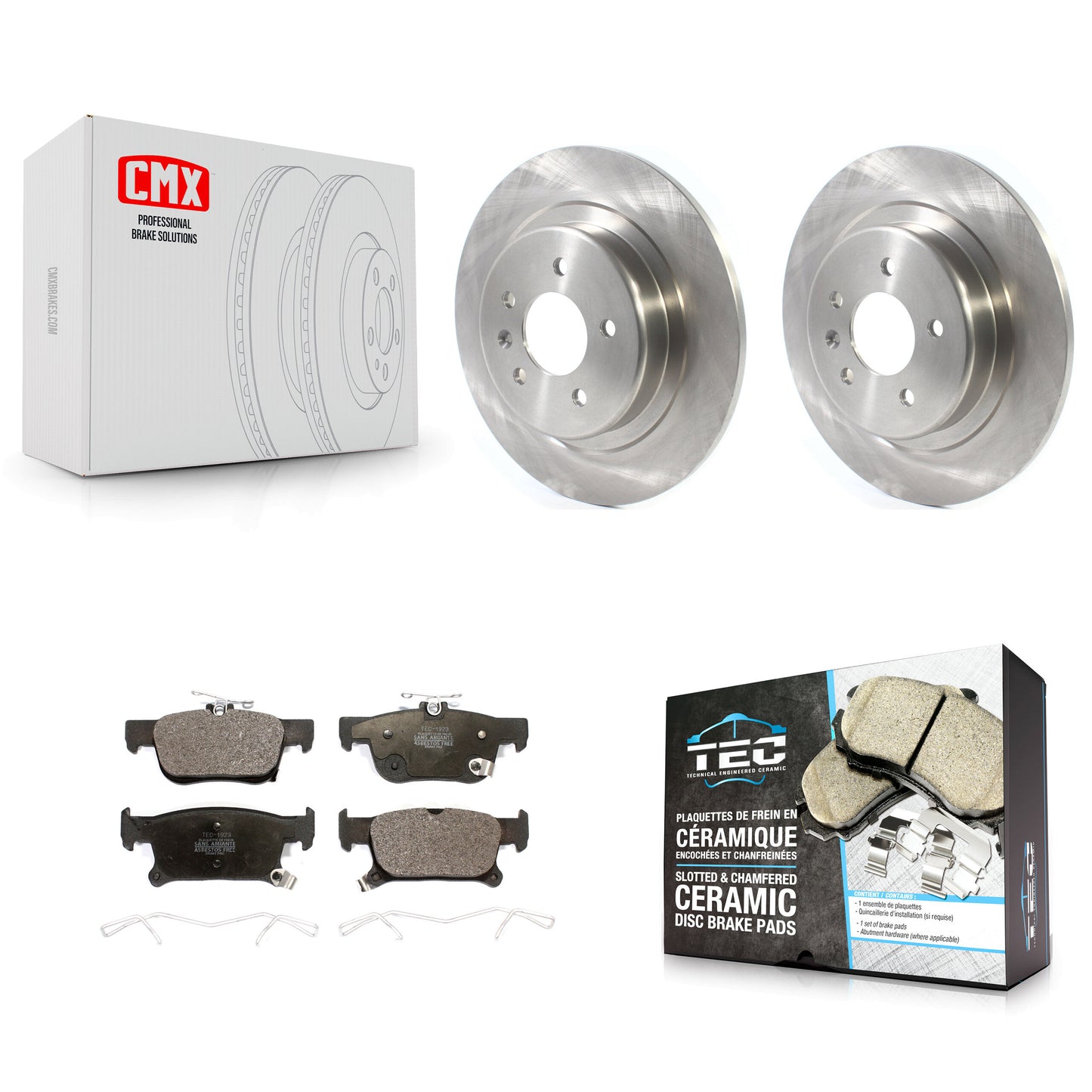 [Arrière] Kit de Disque et plaquette (céramique) de frein pour 2016-2018 Buick Envision avec 315mm Diameter Rotor K8T-103151