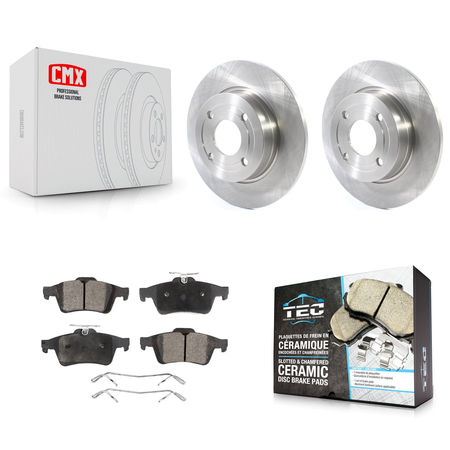 [Arrière] Kit de Disque et plaquette (céramique) de frein pour 2018-2021 Ford EcoSport FWD K8T-103156