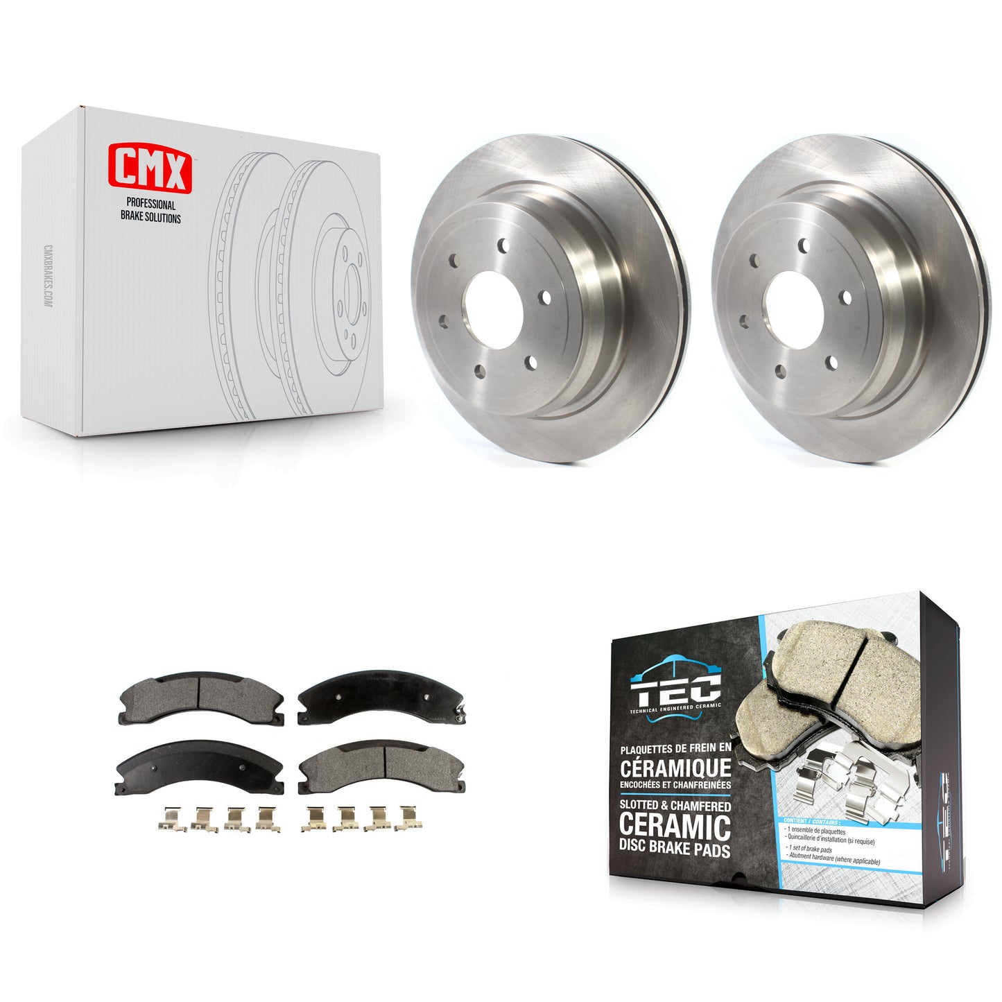 [Arrière] Kit de Disque et plaquette (céramique) de frein pour 2016-2022 Nissan TITAN XD K8T-103161