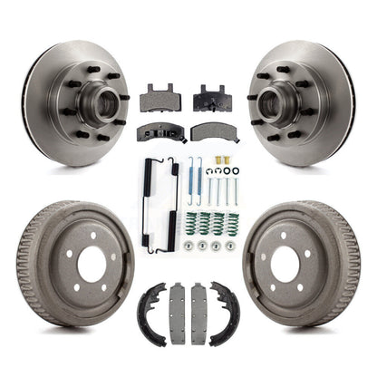 [Avant + Arrière] Kit de Disque et plaquette (céramique) de frein pour 1998-1999 Chevrolet C1500 Suburban DIESEL engine avec 10" Diameter K8T-103178