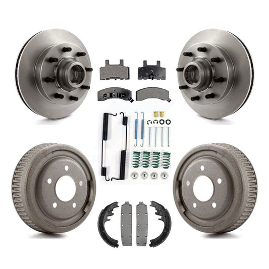[Avant + Arrière] Kit de Disque et plaquette (céramique) de frein pour 1998-1999 Chevrolet C1500 Suburban DIESEL engine avec 10" Diameter K8T-103178