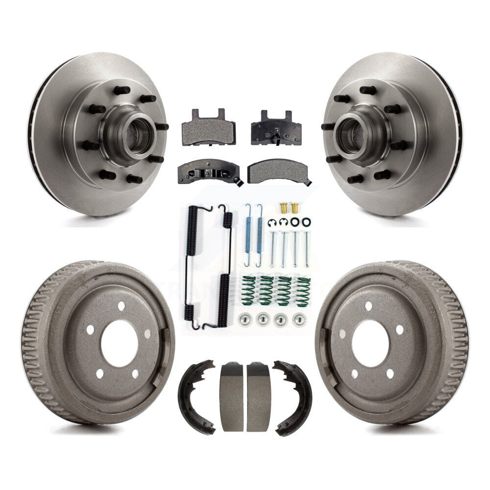 [Avant + Arrière] Kit de Disque et plaquette (céramique) de frein pour 1997 Chevrolet C1500 Suburban DIESEL engine avec 10" Diameter K8T-103179
