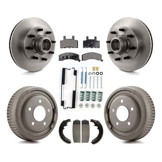 [Avant + Arrière] Kit de Disque et plaquette (céramique) de frein pour 1997 Chevrolet C1500 Suburban DIESEL engine avec 10" Diameter K8T-103179