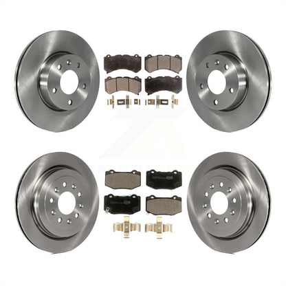 [Avant + Arrière] Kit de Disque et plaquette (céramique) de frein pour 2017 Cadillac ATS V avec 300mm Diameter Rotor K8T-103183 par Transit Auto