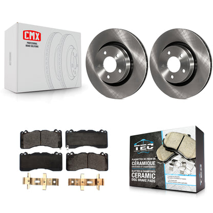 [Avant] Kit de Disque et plaquette (céramique) de frein pour 2015 Ford Mustang V6 avec Brembo Brakes K8T-103206
